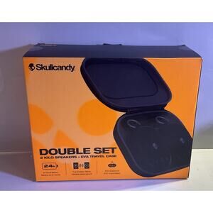Skullcandy Kilo Wireless Bluetooth Double Speaker Set wt Case Bundle 2-pack